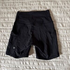 Lululemon Wunder Train Biker Shorts